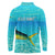 Mahi Mahi  Fishing Customize Name Long Sleeve Polo Shirt Underwater Blue Background in Tropical Ocean Scene - Wonder Print Shop