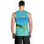 Mahi Mahi  Fishing Customize Name Men Tank Top Underwater Blue Background in Tropical Ocean Scene - Wonder Print Shop