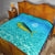 Mahi Mahi  Fishing Customize Name Quilt Underwater Blue Background in Tropical Ocean Scene - Wonder Print Shop