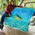 Mahi Mahi  Fishing Customize Name Quilt Underwater Blue Background in Tropical Ocean Scene - Wonder Print Shop