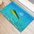Mahi Mahi  Fishing Customize Name Rubber Doormat Underwater Blue Background in Tropical Ocean Scene - Wonder Print Shop