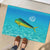 Mahi Mahi  Fishing Customize Name Rubber Doormat Underwater Blue Background in Tropical Ocean Scene - Wonder Print Shop