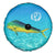 Mahi Mahi  Fishing Customize Name Spare Tire Cover Underwater Blue Background in Tropical Ocean Scene - Wonder Print Shop
