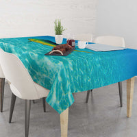 Mahi Mahi  Fishing Customize Name Tablecloth Underwater Blue Background in Tropical Ocean Scene - Wonder Print Shop