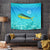Mahi Mahi  Fishing Customize Name Tapestry Underwater Blue Background in Tropical Ocean Scene - Wonder Print Shop