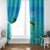 Mahi Mahi  Fishing Customize Name Window Curtain Underwater Blue Background in Tropical Ocean Scene - Wonder Print Shop
