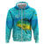 Mahi Mahi  Fishing Customize Name Zip Hoodie Underwater Blue Background in Tropical Ocean Scene - Wonder Print Shop
