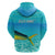 Mahi Mahi  Fishing Customize Name Zip Hoodie Underwater Blue Background in Tropical Ocean Scene - Wonder Print Shop