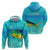 Mahi Mahi  Fishing Customize Name Zip Hoodie Underwater Blue Background in Tropical Ocean Scene - Wonder Print Shop
