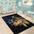 Walleye Fishing Skeleton Personalized Area Rug Grunge American Flag and Realistic Fish Graphic - Wonder Print Shop