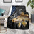 Walleye Fishing Skeleton Personalized Blanket Grunge American Flag and Realistic Fish Graphic - Wonder Print Shop