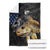 Walleye Fishing Skeleton Personalized Blanket Grunge American Flag and Realistic Fish Graphic - Wonder Print Shop