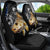 Walleye Fishing Skeleton Personalized Car Seat Cover Grunge American Flag and Realistic Fish Graphic - Wonder Print Shop