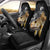 Walleye Fishing Skeleton Personalized Car Seat Cover Grunge American Flag and Realistic Fish Graphic - Wonder Print Shop