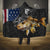 Walleye Fishing Skeleton Personalized Hooded Blanket Grunge American Flag and Realistic Fish Graphic - Wonder Print Shop