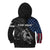 Walleye Fishing Skeleton Personalized Kid Hoodie Grunge American Flag and Realistic Fish Graphic - Wonder Print Shop