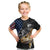 Walleye Fishing Skeleton Personalized Kid T Shirt Grunge American Flag and Realistic Fish Graphic - Wonder Print Shop