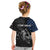 Walleye Fishing Skeleton Personalized Kid T Shirt Grunge American Flag and Realistic Fish Graphic - Wonder Print Shop