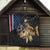 Walleye Fishing Skeleton Personalized Quilt Grunge American Flag and Realistic Fish Graphic - Wonder Print Shop