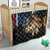 Walleye Fishing Skeleton Personalized Quilt Grunge American Flag and Realistic Fish Graphic - Wonder Print Shop