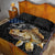 Walleye Fishing Skeleton Personalized Quilt Bed Set Grunge American Flag and Realistic Fish Graphic - Wonder Print Shop