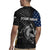 Walleye Fishing Skeleton Personalized Rugby Jersey Grunge American Flag and Realistic Fish Graphic - Wonder Print Shop