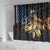 Walleye Fishing Skeleton Personalized Shower Curtain Grunge American Flag and Realistic Fish Graphic - Wonder Print Shop