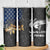 Walleye Fishing Skeleton Personalized Skinny Tumbler Grunge American Flag and Realistic Fish Graphic - Wonder Print Shop