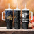 Walleye Fishing Skeleton Personalized Tumbler With Handle Grunge American Flag and Realistic Fish Graphic - Wonder Print Shop
