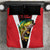 Bass Fishing Personalized Bedding Set Bold Red and Black Lightning Pattern and Honeycomb Background - Wonder Print Shop
