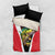 Bass Fishing Personalized Bedding Set Bold Red and Black Lightning Pattern and Honeycomb Background - Wonder Print Shop