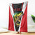 Bass Fishing Personalized Blanket Bold Red and Black Lightning Pattern and Honeycomb Background - Wonder Print Shop