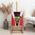 Bass Fishing Personalized Canvas Wall Art Bold Red and Black Lightning Pattern and Honeycomb Background - Wonder Print Shop