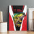 Bass Fishing Personalized Canvas Wall Art Bold Red and Black Lightning Pattern and Honeycomb Background - Wonder Print Shop