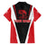 Bass Fishing Personalized Family Matching Summer Maxi Dress and Hawaiian Shirt Bold Red and Black Lightning Pattern and Honeycomb Background - Wonder Print Shop