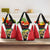 Bass Fishing Personalized Grocery Bag Bold Red and Black Lightning Pattern and Honeycomb Background - Wonder Print Shop