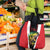 Bass Fishing Personalized Grocery Bag Bold Red and Black Lightning Pattern and Honeycomb Background - Wonder Print Shop