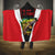 Bass Fishing Personalized Hooded Blanket Bold Red and Black Lightning Pattern and Honeycomb Background - Wonder Print Shop