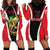Bass Fishing Personalized Hoodie Dress Bold Red and Black Lightning Pattern and Honeycomb Background - Wonder Print Shop
