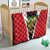 Bass Fishing Personalized Quilt Bold Red and Black Lightning Pattern and Honeycomb Background - Wonder Print Shop