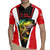 Bass Fishing Personalized Rugby Jersey Bold Red and Black Lightning Pattern and Honeycomb Background - Wonder Print Shop