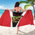 Bass Fishing Personalized Sarong Bold Red and Black Lightning Pattern and Honeycomb Background - Wonder Print Shop