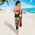 Bass Fishing Personalized Sarong Bold Red and Black Lightning Pattern and Honeycomb Background - Wonder Print Shop