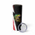 Bass Fishing Personalized Skinny Tumbler Bold Red and Black Lightning Pattern and Honeycomb Background - Wonder Print Shop