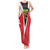 Bass Fishing Personalized Tank Maxi Dress Bold Red and Black Lightning Pattern and Honeycomb Background - Wonder Print Shop
