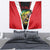 Bass Fishing Personalized Tapestry Bold Red and Black Lightning Pattern and Honeycomb Background - Wonder Print Shop
