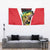 Bass Fishing Personalized Tapestry Bold Red and Black Lightning Pattern and Honeycomb Background - Wonder Print Shop