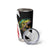 Bass Fishing Personalized Tumbler Cup Bold Red and Black Lightning Pattern and Honeycomb Background - Wonder Print Shop