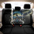Largemouth Bass Fishing Scale Customize Name Back Car Seat Cover Aggressive Bass Scaled Texture and Black Sporty - Wonder Print Shop