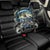 Largemouth Bass Fishing Scale Customize Name Back Car Seat Cover Aggressive Bass Scaled Texture and Black Sporty - Wonder Print Shop